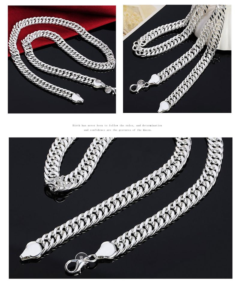 Fashion Aravant Sier 6mm 10mm Necklaces Chain For Men Fashion Jewelry_voghion.com