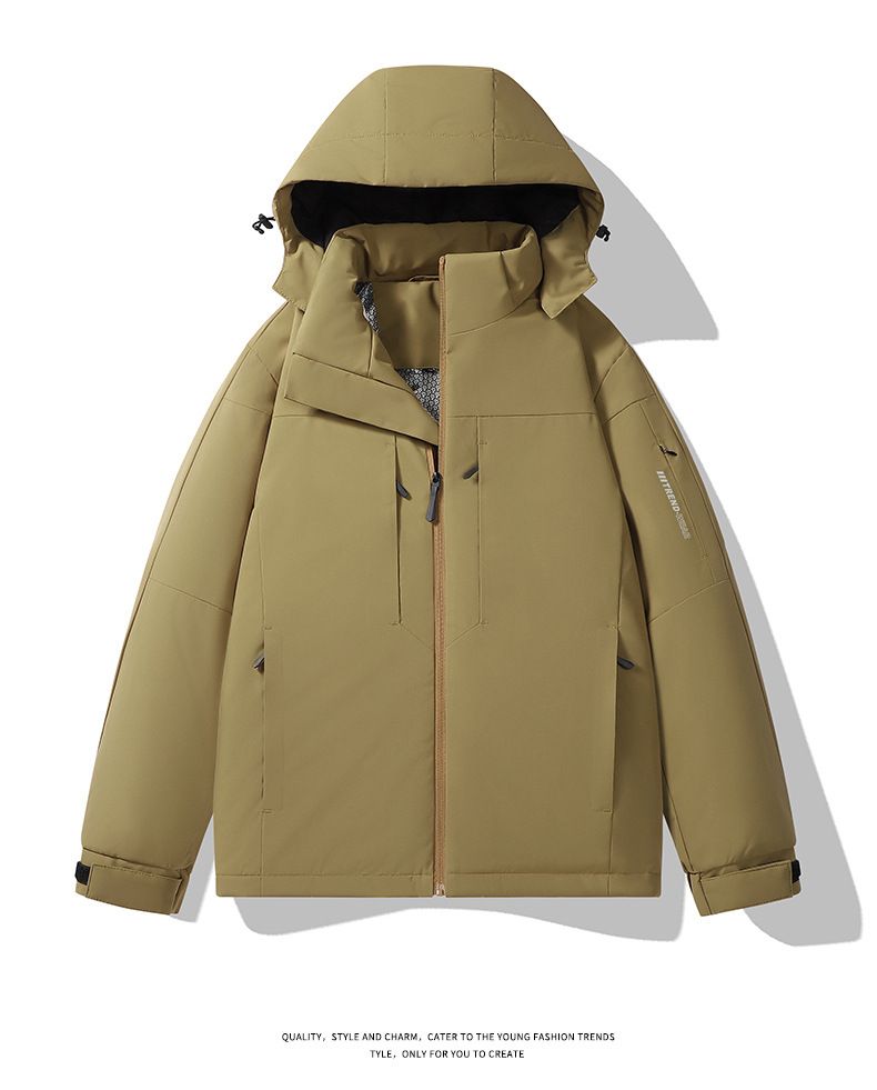 Herren 3-in-1 Wetterschutzjacke – Winddichte, wasserabweisende und warme Freizeit-Oberbekleidung (Armeegrün/Dunkelblau/Schwarz, L-6XL)_voghion.com