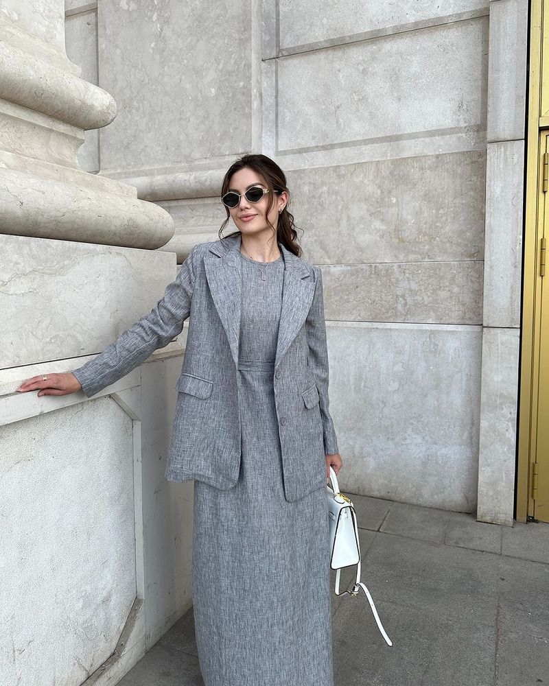 Dameskleding Lente en herfst Temperament High End Taille Mouwloze jurk Koude stijl Klein pak_voghion.com