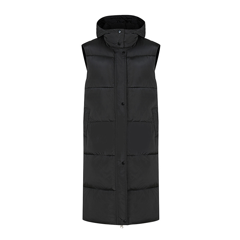 Gilet lungo da donna autunno e inverno nuovo Gilet imbottito caldo da donna Cappotto sottile_voghion.com