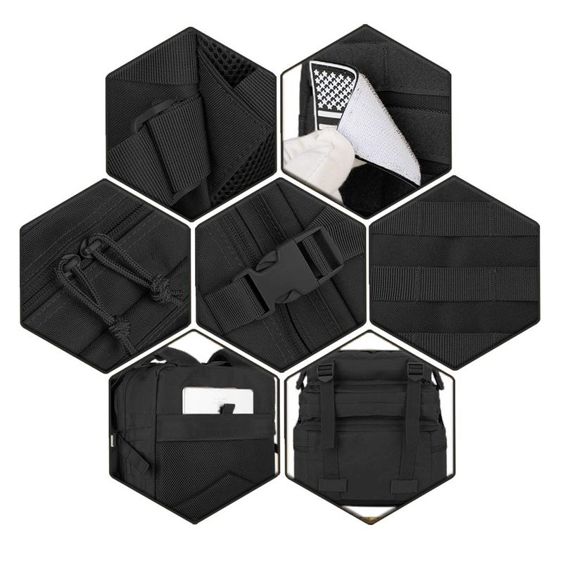 45L Tactical Backpacks Molle Assault Pack 3 Day Bug Out Bag Hiking Treeking Rucksack Fitness Camping, Daily Work_voghion.com