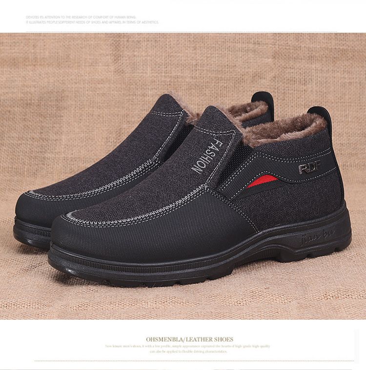 Factory wholesale foreign trade cotton-padded shoes old Beijing cotton-padded shoes winter fleece-lined warm soft sole shoes non-slip casual cotton-pa_voghion.com