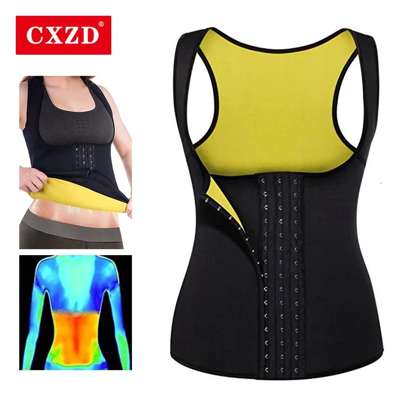 CXZD Damen Taillentrainer Hüftgürtel Schlankheitsgürtel Taillenmieder Korsett Neopren Shaperwear Weste Bauch Taillen-Bauchformer CXZD_voghion.com