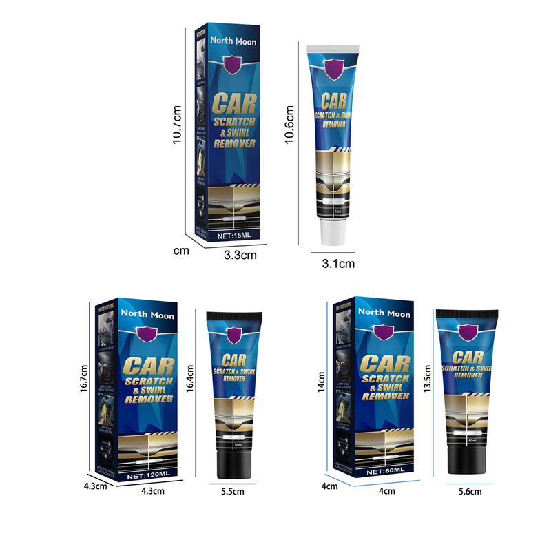Yuanmheng 1 set 15/60/120ml vosak za popravak ogrebotina snažno čišćenje održavanje automobila alat za uklanjanje ogrebotina i vrtloga pribor za automobile_voghion.com