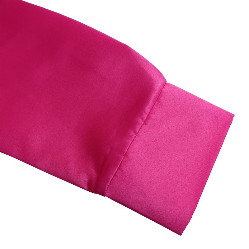 Damenbekleidung Herbst neuer Stil große Schaukel einfarbig Revers lange Ärmel A-Linie Rock afrikanisches Kleid_voghion.com