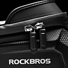 ROCKBROS Sacoche de cadre de vélo Sacoche de vélo Sacoche pour téléphone portable 6,8'' Hydrofuge 1,7 L Noir_voghion.com