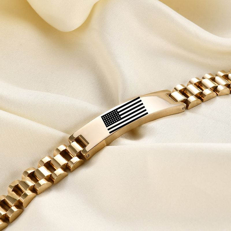 Herrenarmband aus Edelstahl mit amerikanischer Flagge – patriotisches Herz-Design, langlebig, 10 mm breit, Unisex-Geschenk für Weihnachten, Reisesouvenir und Alltagskleidung_voghion.com