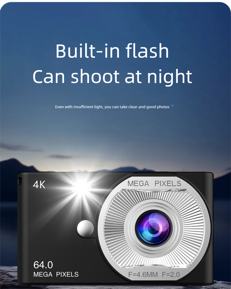 Nova câmera de vídeo digital de alta definição CCD Dual-Shot 16x para festas estudantis_voghion.com
