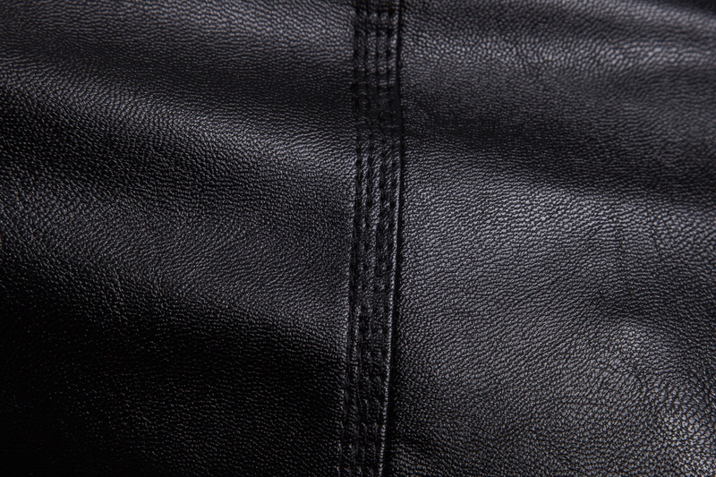 EU 2023 Autumn/Winter New Standing Collar Solid Men's Motorcycle Leather Coat Leather Jacket _voghion.com