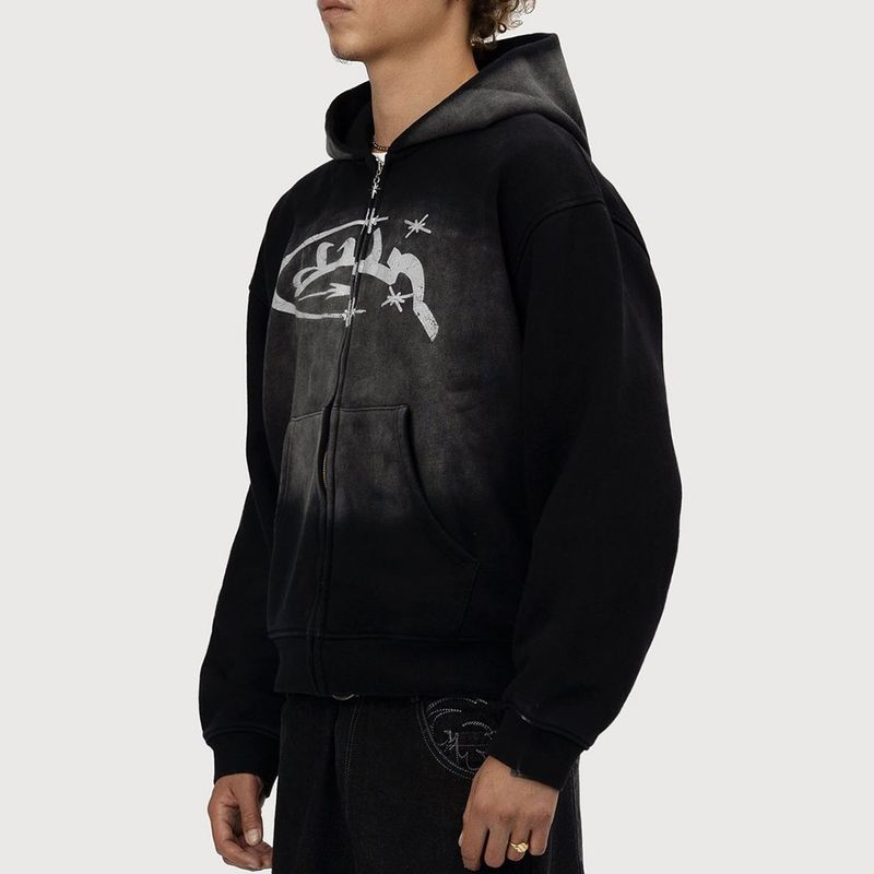 Y2K Anime Print Hoodie - Übergroßes Streetwear-Sweatshirt, Retro-Grafikpullover mit Tasche, Unisex-Freizeitmode_voghion.com