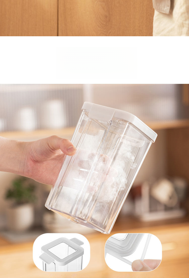 Contenitore in plastica sigillato per alimenti da cucina, contenitore per latte in polvere, contenitore per latte in polvere a prova di umidità, contenitore per latte in polvere Five Cereals_voghion.com