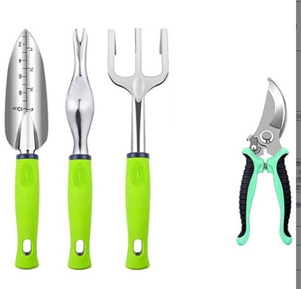 Gardening Tools Gardening Tools 9 Piece Set Aluminum Alloy Garden Tools Two Color Plastic Handle_voghion.com