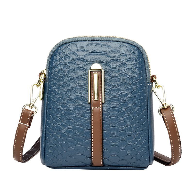 Borsa a tracolla singola estiva da donna con motivo a pelle di serpente, grande capacità, versatile, piccola e quadrata_voghion.com