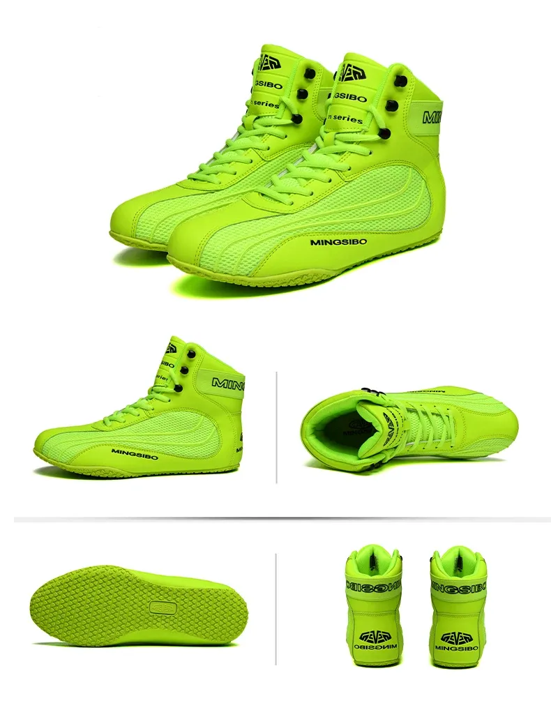 Scarpe da boxe da uomo, comode, classiche, da wrestling, antiscivolo, originali, professionali, da fitness, da boxe_voghion.com