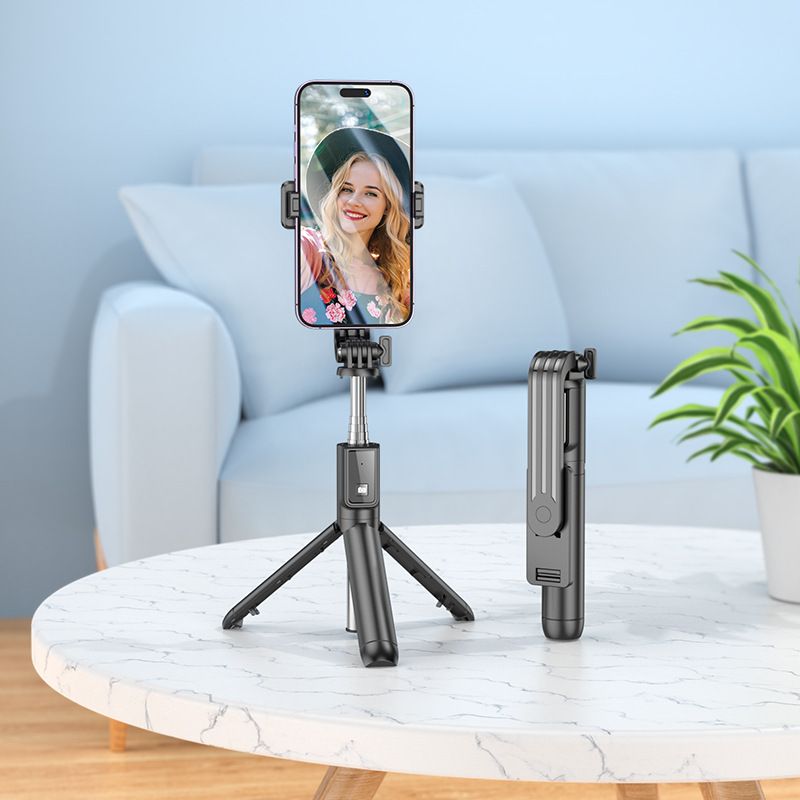 Music Festival BY11 new outdoor mobile live streaming wireless Bluetooth selfie pole desktop makeup stand_voghion.com
