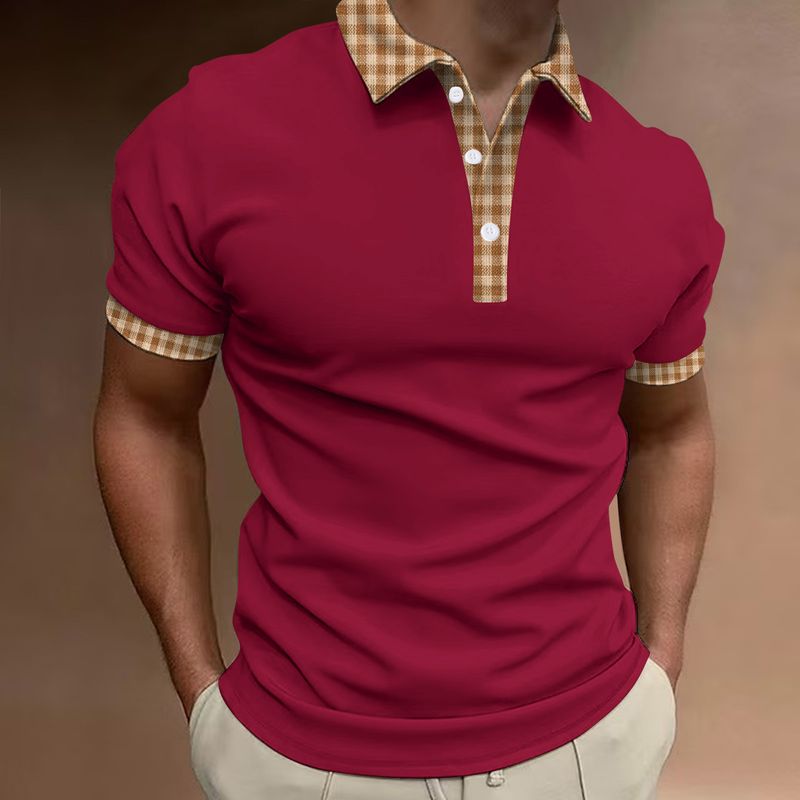 Camisa polo masculina de manga curta respirável e com botões, para primavera e verão, 25ª temporada, personalizável_voghion.com