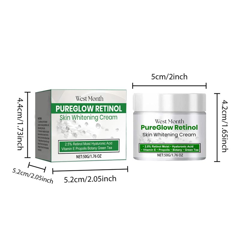 West Month Retinol Brightening Cream, Improves Skin Dullness, Brightens, Hydrates, Nourishes And Rejuvenates Skin_voghion.com