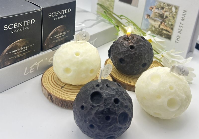 Candela profumata a forma di luna, regalo creativo per la festa di metà autunno, nera_voghion.com