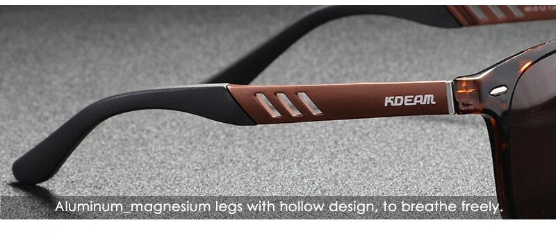KDEAM Photochromic and Polarized Sunglasses Men Navigational Aluminum Magnesium Frame Men's Glasses UV400 Night Vision_voghion.com