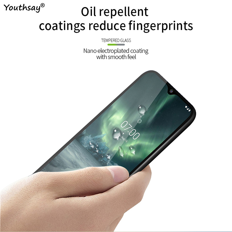 2PCS Fir Nokia 7.2 Glass Écran Protector Full Glue Schutzfilm Fir Nokia 7.2 Glass fir Nokia 7.2_voghion.com