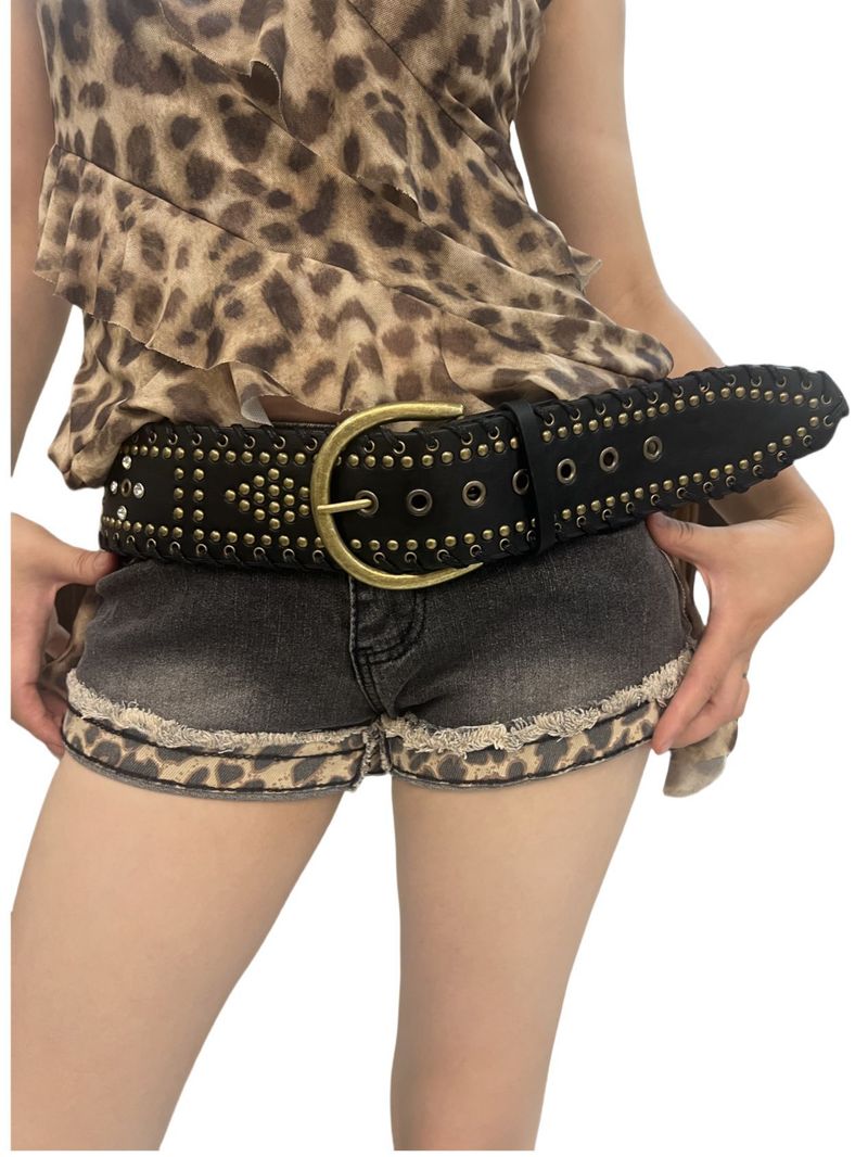 Women's Pointed-Tip Drilled Belt Fall/Winter 2025 New_voghion.com