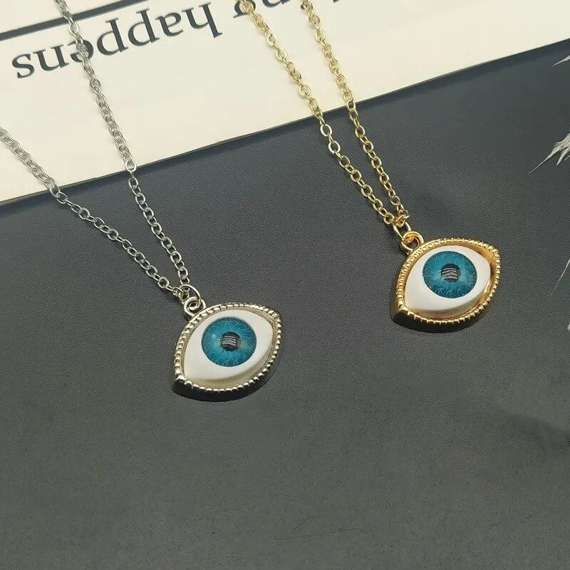2024 Fashion Charming Gothic Eyeball Vintage Punk evil Eyes Pendant Lucky Evil Eye Necklace Gifts_voghion.com
