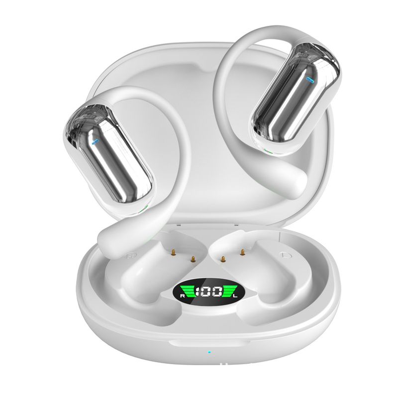 Open-Ear Bluetooth Headphones With LCD Color Screen – Wireless Sports Headset, AI Translation, Non-In-Ear Design_voghion.com