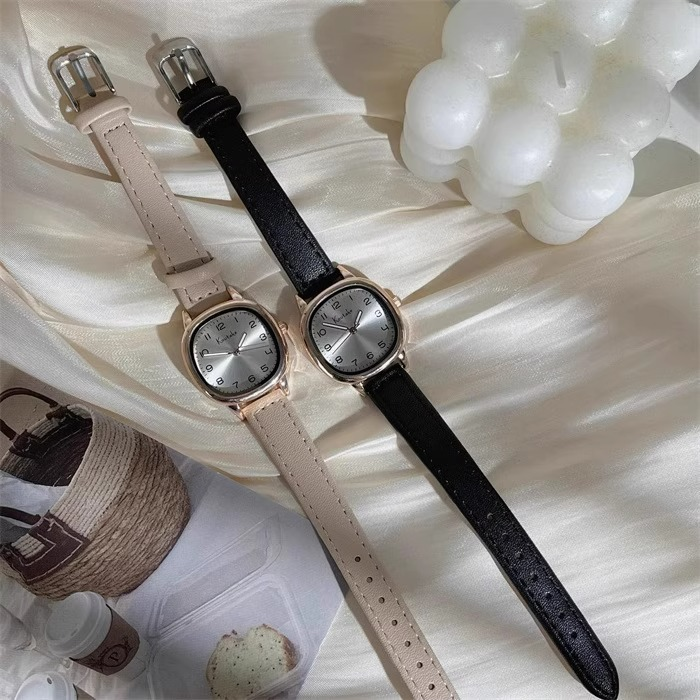 2024 new niche digital scale leather strap women, simple and stylish quartz watch for women_voghion.com