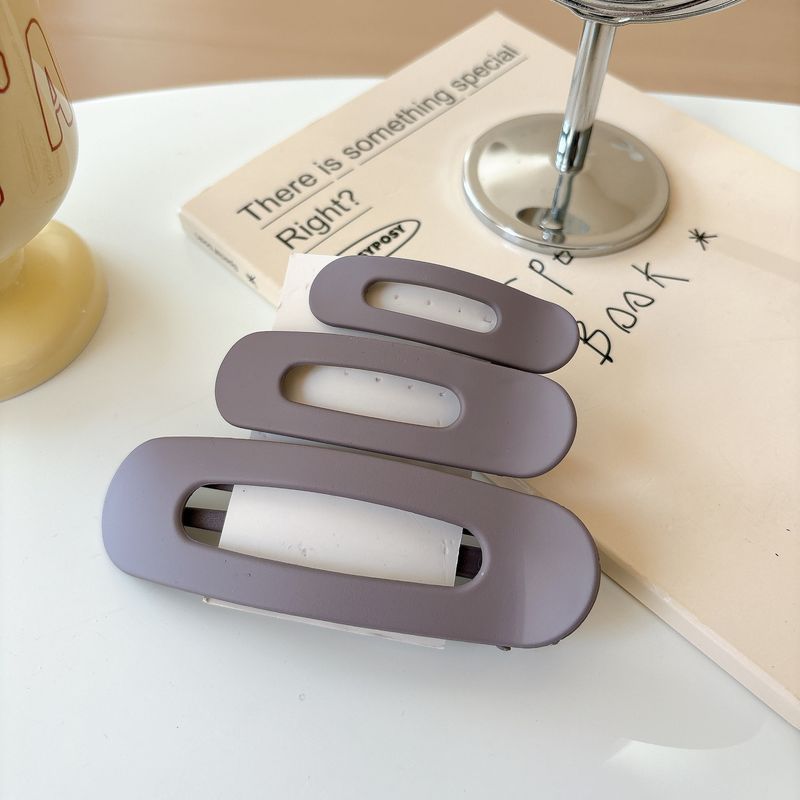 Haarnadel-Entenschnabelclip der Frosted-Serie, seitlicher Clip für gebrochenes Haar, modischer All-Match-Clip zum Waschen des Gesichts_voghion.com