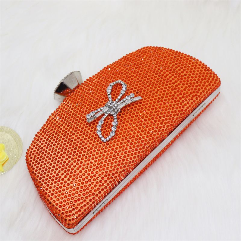 Set di borse e scarpe da donna Nigeria, popolari, con fiocco arancione e fibbia argentata, punta a punta, tacchi alti, comode scarpe e borse da festa da donna_voghion.com