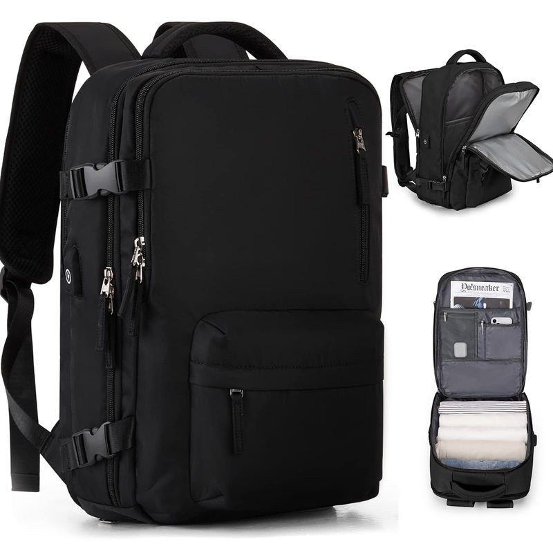 Reiserucksack für Damen, großes Fassungsvermögen, multifunktionales Gepäck, Freizeitrucksack, Reisetasche für Geschäftsreisen, Schultasche für Studenten_voghion.com