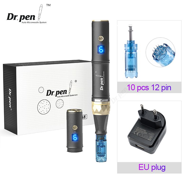 Authentischer Dr. Pen Ultima A8S Microneedling-Stift mit 12 Nadeln, kabelloser Derma-Pen mit Anti-Rückfluss-Effekt, Schönheitsmaschine für die Hautpflege_voghion.com