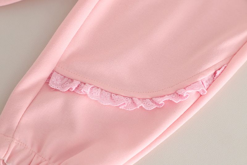 2025 Set di due pezzi con cappuccio per bambine, stile casa, abbigliamento primaverile e autunnale per bambine, novità invernale per bambine_voghion.com