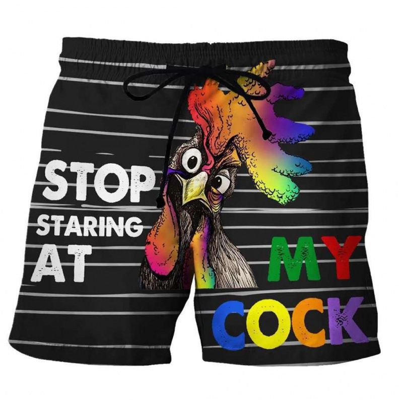 Nouveaux pantalons de plage pour hommes de qualité supérieure avec des maillots de bain amusants imprimés en 3D et des shorts décontractés à motifs d'animaux_voghion.com