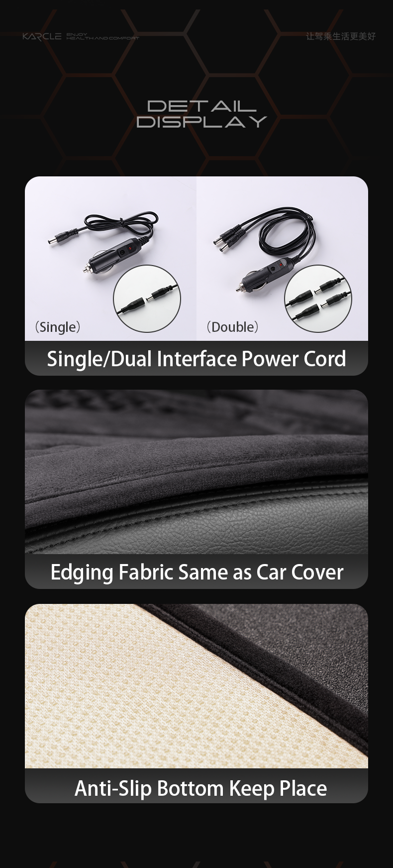 Universal 12V Heating Pad Soft Heated Cover Upgraded Wideth Warm Winter Seat Protector Car Accessories_voghion.com