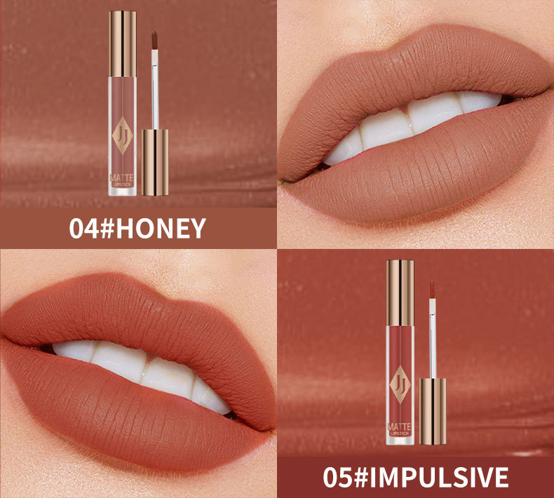 JOJO Matte Lip Glaze Gloss à lèvres hydratant couleur antiadhésive tasse velours mat rouge à lèvres maquillage en gros_voghion.com