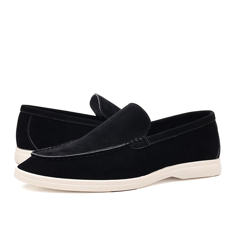 Mode Herren Slip-on Freizeitschuhe Wildleder Herren Trendy Classic Loafers Mokassins Herren Outdoor Driving Flats_voghion.com