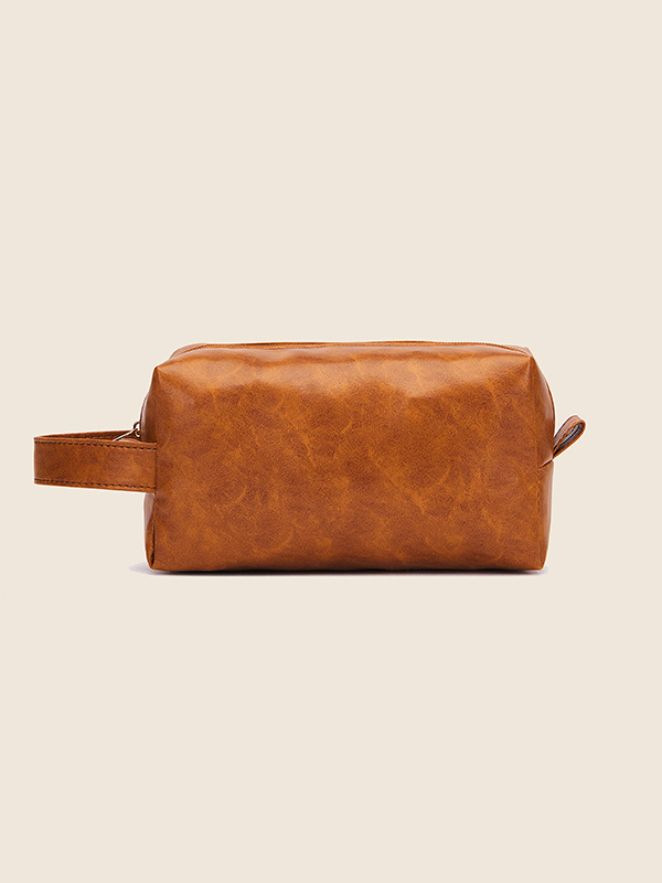 Europäische und amerikanische Mode, minimalistische und vielseitige Retro-Handarbeit, weiche Handtasche auf pflanzlicher Basis, Kulturbeutel, Damen-Make-up-Tasche, kreative Tasche_voghion.com
