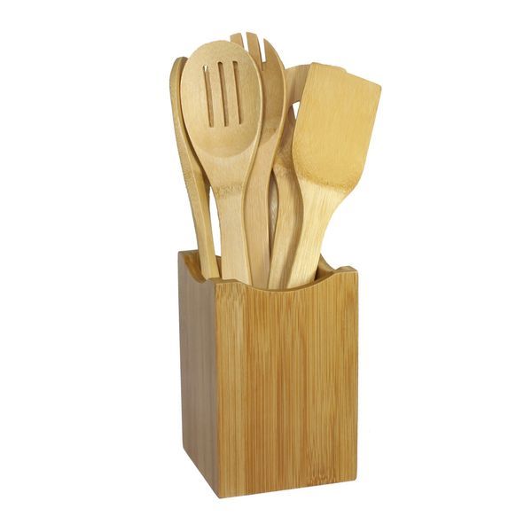 Oceanstar 7 Piece Bamboo Cooking Utensil Set_voghion.com