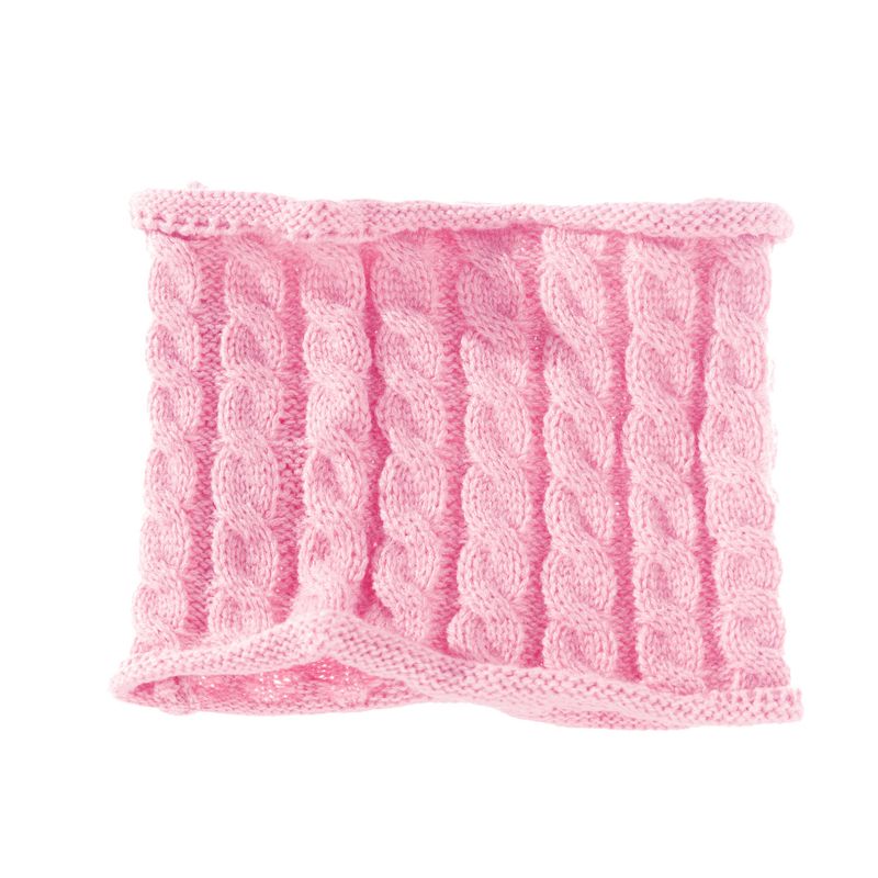 Baby clothing wool monochrome twist warm children's hat scarf gloves two or three sets_voghion.com