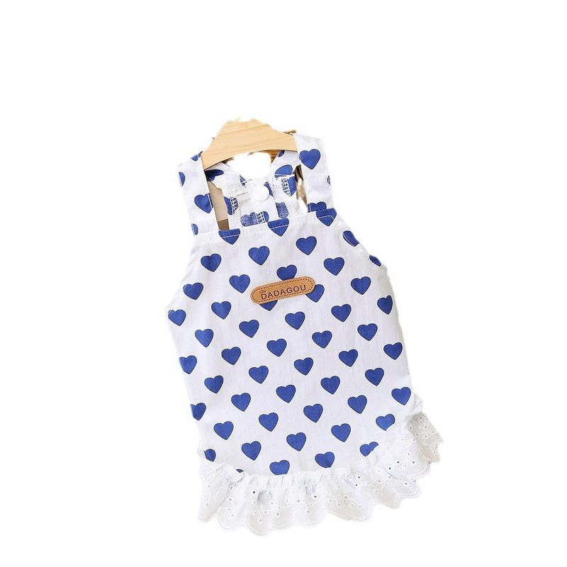 Vestiti per gatti, cani di piccola taglia, animali domestici, orsacchiotti, bichon, primavera estate, principessa, cinturino in pizzo, moda, vestito a cuore_voghion.com