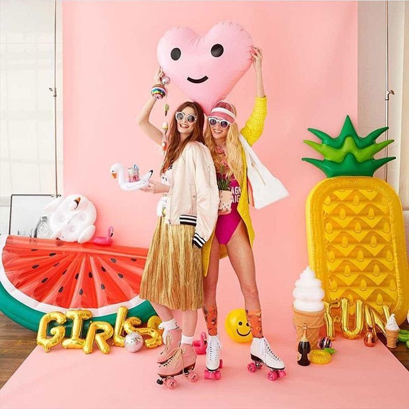 Floating Row Semi-circular Watermelon Lying Bed Adult Swimming Ring Life Buoy Water Inflatable Cushion_voghion.com