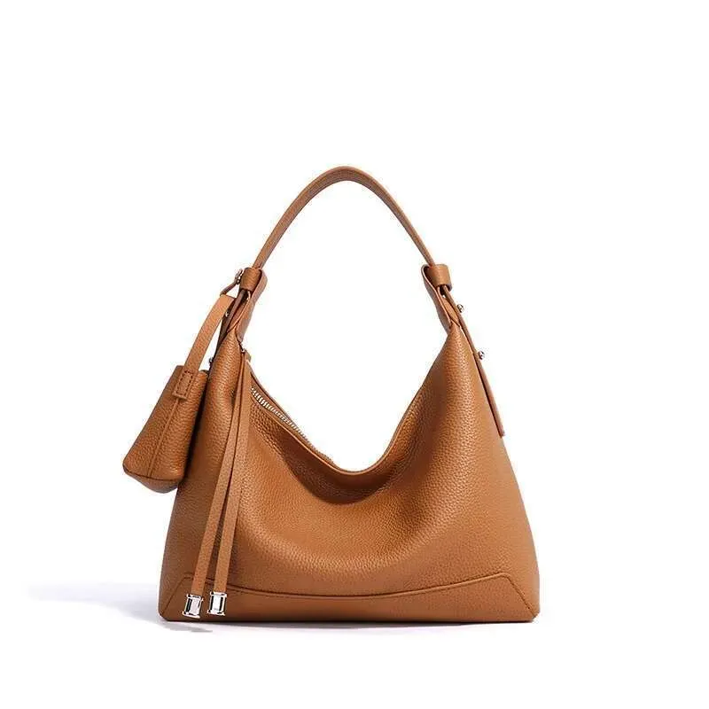 Hochwertiger Kite Crossbody aus Rindsleder mit passender Geldbörse, Designer Lunchbox Handtasche, elegante Damen Achseltasche_voghion.com