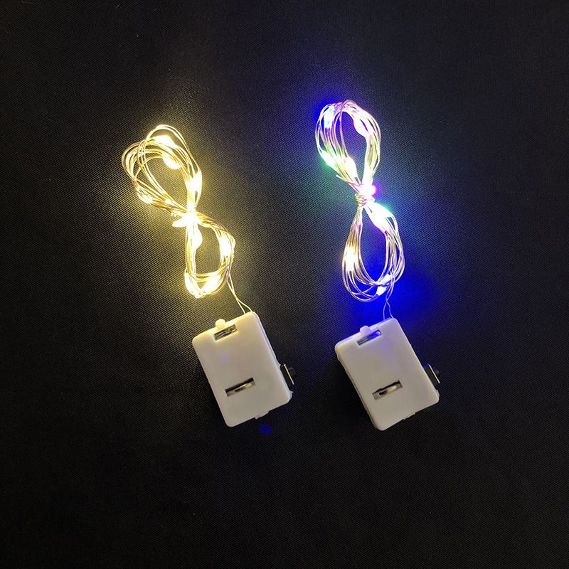 Luci fatate a LED con filo di rame flessibile, mini luci a batteria per bouquet di fiori, matrimoni, feste e decorazioni per bancarelle del mercato_voghion.com