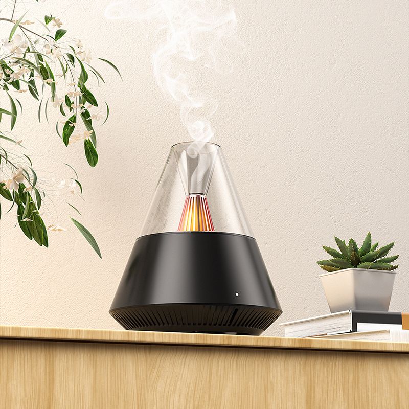 Aromadiffusor mit Fernbedienung – 33 Luftbefeuchter mit ätherischen Ölen, Simulations-Umgebungslampe für Büro, Schreibtisch und Schlafzimmer zu Hause_voghion.com