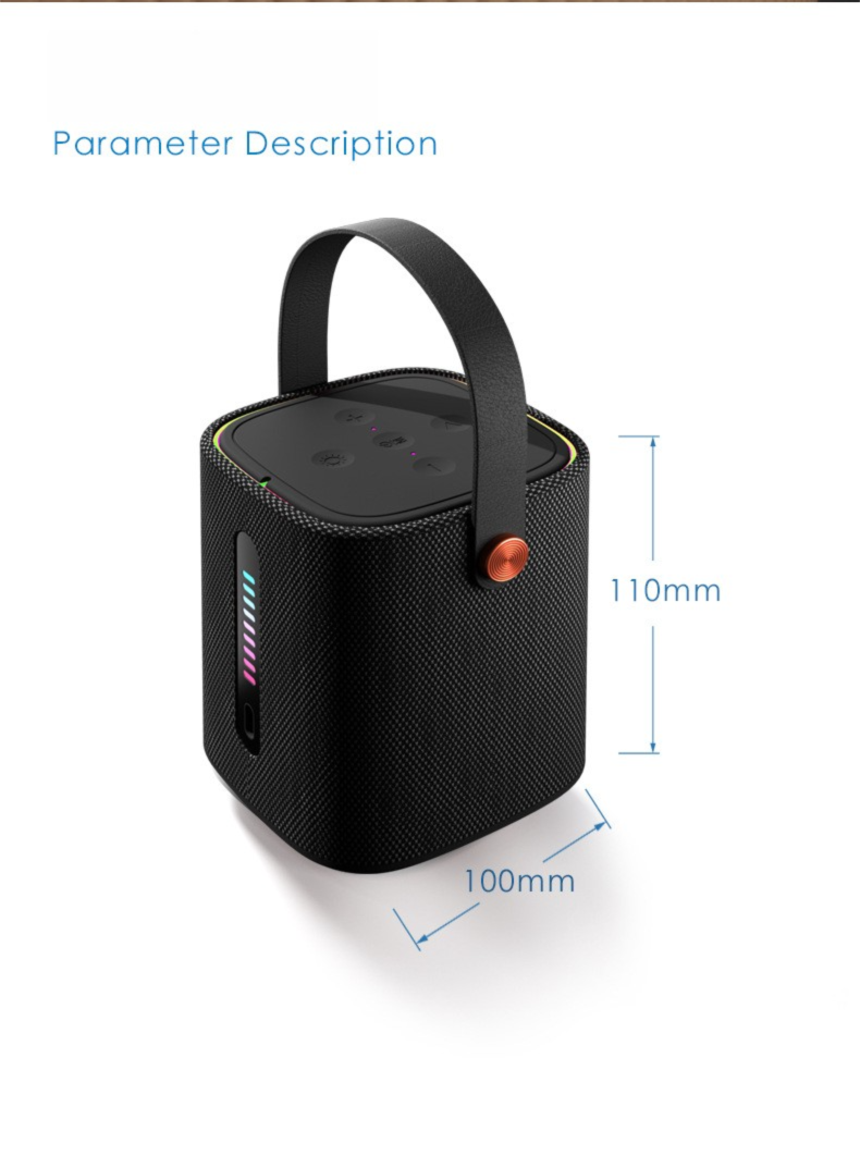 Nowy bezprzewodowy głośnik Bluetooth do użytku na zewnątrz, mały i przenośny, o dużej głośności, do użytku na biurku_voghion.com