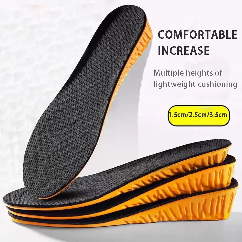 L'aumento di altezza ortopedico di 1,5-3,5 cm è per scarpe da donna, uomo, traspirante, confortevole, ammortizzante, suola morbida, cura dei piedi_voghion.com