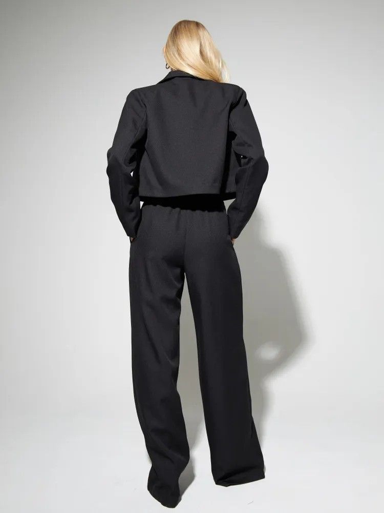 Dameskleding Herfst Nieuwe Mode Casual Kort Klein Pak Slim Fit Broek Damespak_voghion.com