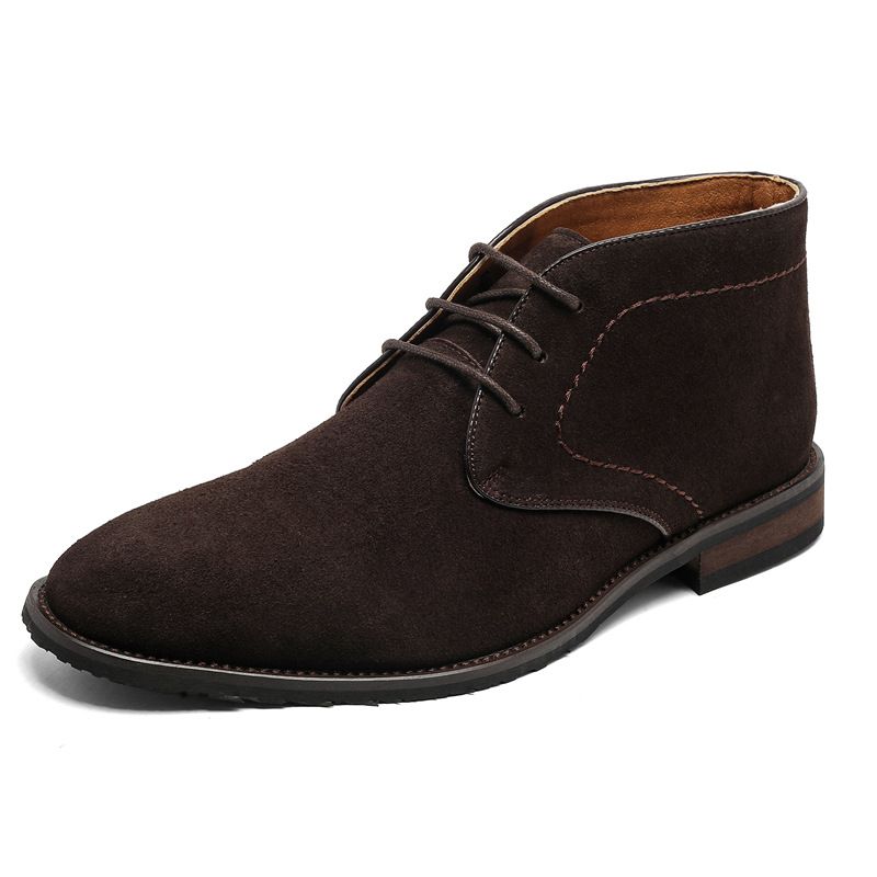 Wind wasserdichte Wildleder-Kurzstiefel mittlere Hilfe Retro Herrenstiefel Martin Boots_voghion.com