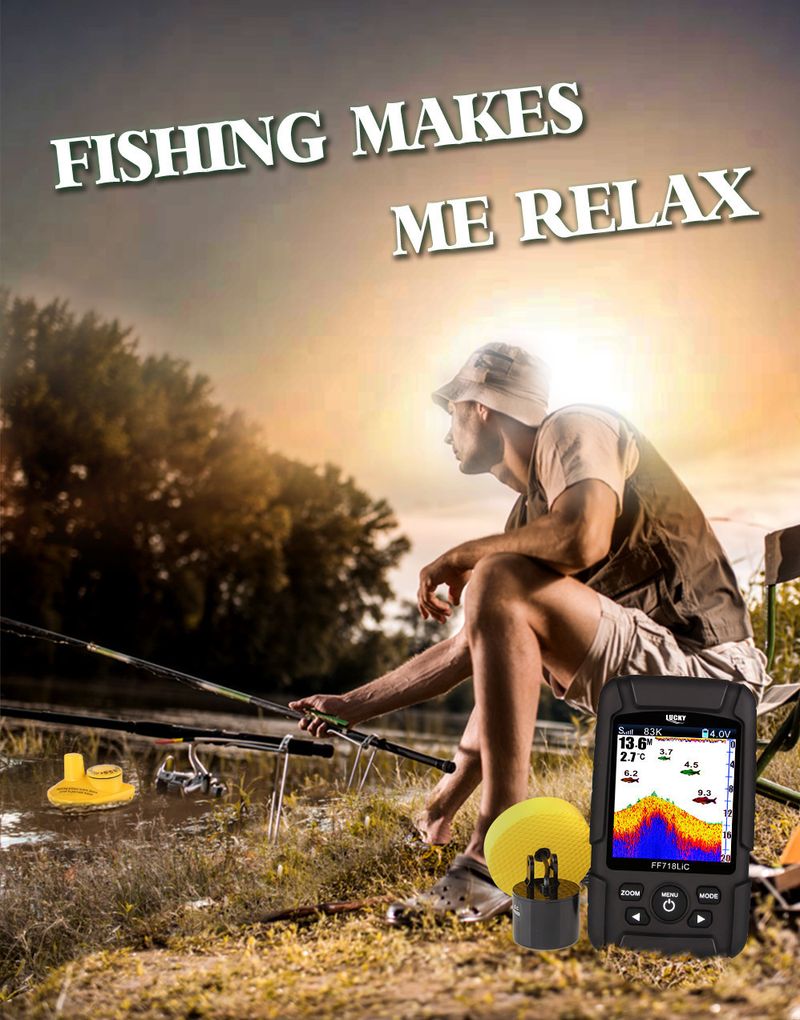 Rilevatore sonar a doppia sonda wireless cablato, pesca in gommone, forniture per attrezzatura da pesca in mare, rilevatore di pesci_voghion.com